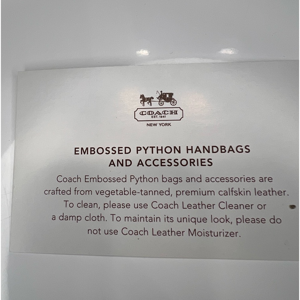 Coach Python Embossed Kristin - Picture 8 of 10